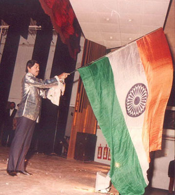 Magician Subash with CMD MECON on Independence Day Celebration