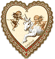 unicorn & angels white heart