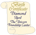 The Unicorn Friendship Center~birth certificate