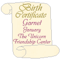 The Unicorn Friendship Center~birth certificate
