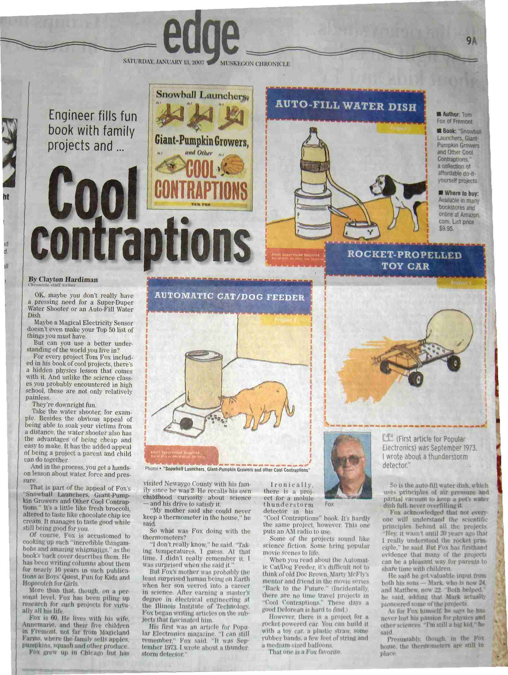 Muskegon Chronicle review of Snowball Launchers, Giant-Pumpkin Growers and Other COOL CONTRAPTIONS