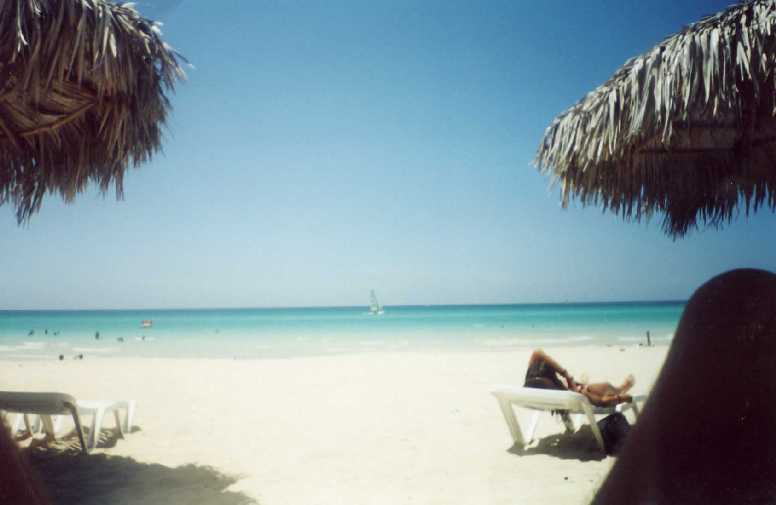 The golden sands at Varadero