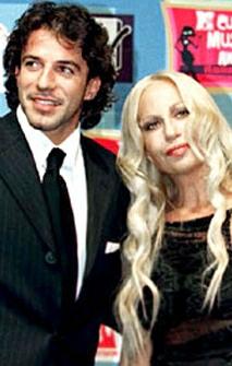 Del Piero and Donatella Versace