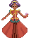 Himemiya holding a rose