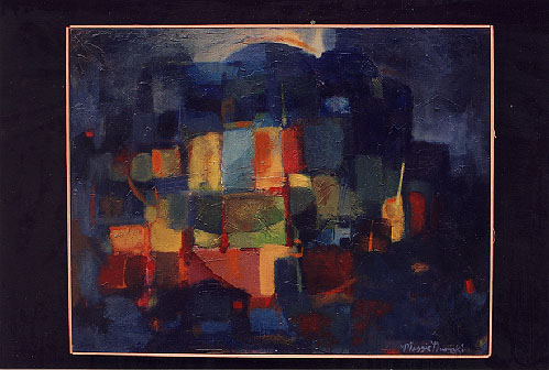 La Citta, 2.5'x3' oil on canvas