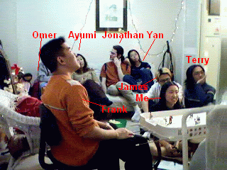 Earlier at the party (Christian and Vinod left earlier)