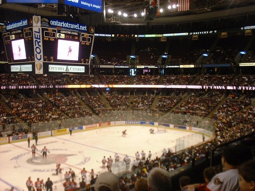 Mike Fisher at the 'Breakaway Replay' He scored 2/2 shots!! Whoa!!