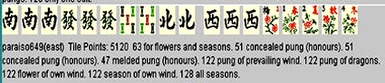 VirtualSuperSurvivor*s MahJong Hall Of Fame
