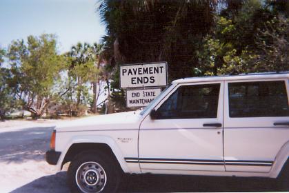 Cherokee where the pavement ends