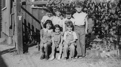 Neighborhood children, Clover Street, Los Angeles (1934)