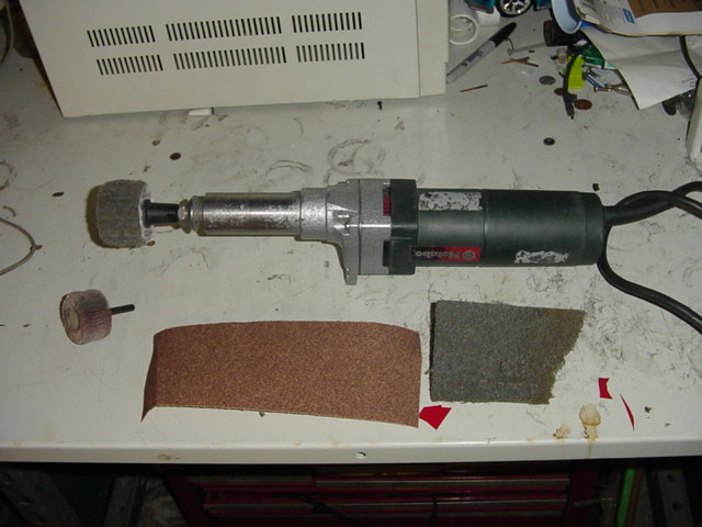 Flapwheel and die grinder