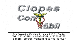 Cart&atilde;o Claudio Lopes - Modelo 2