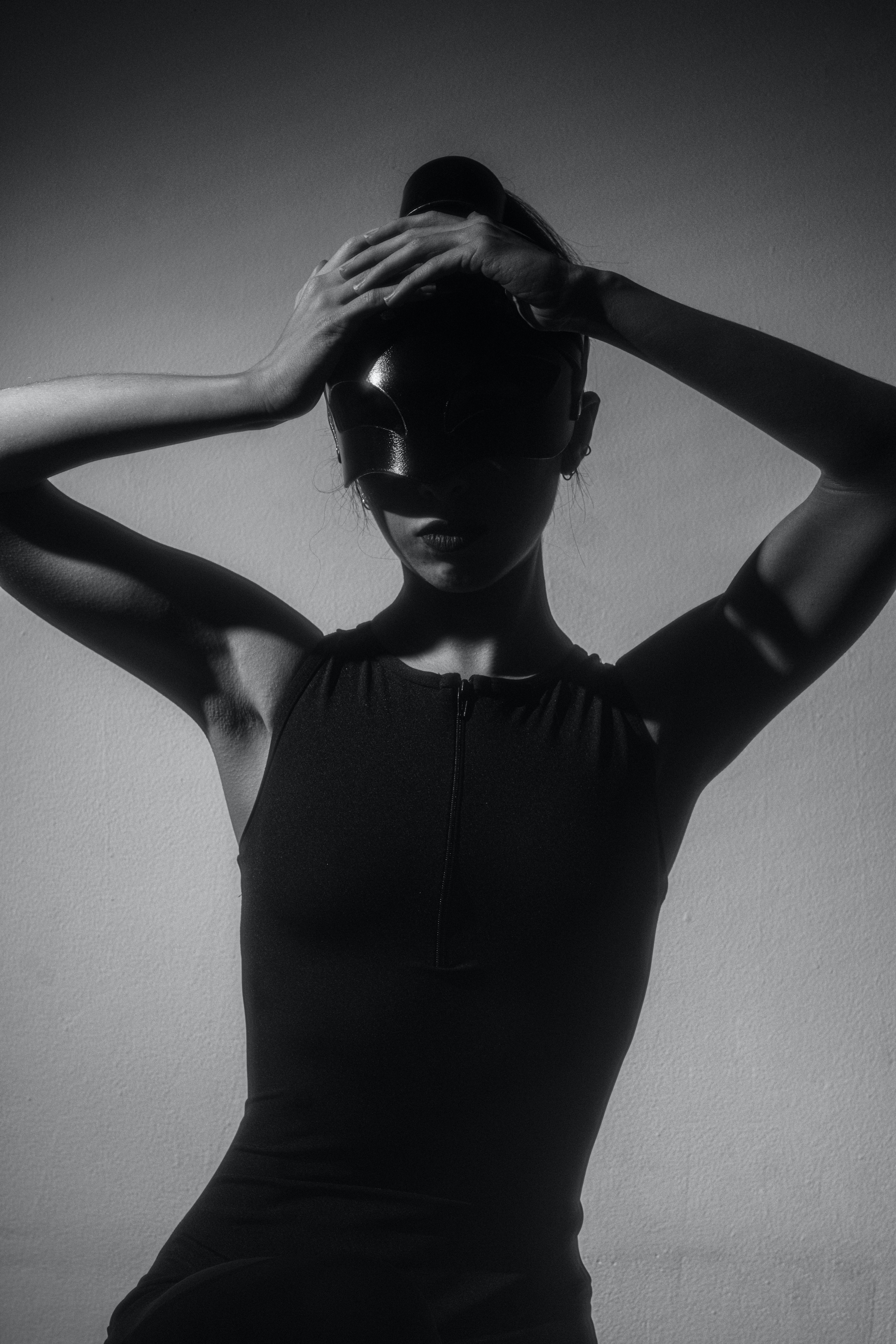 woman with mask