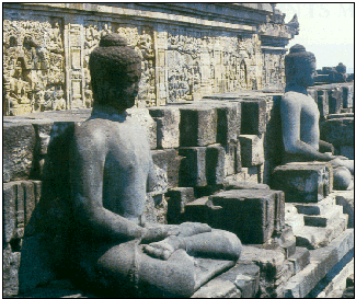 Budha Statue at Borobudur Temple