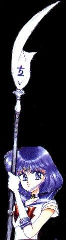 Sailor Saturn with her Silence Glaive