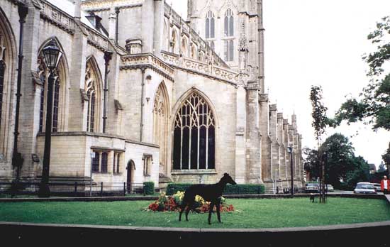 Barney at Boston Stump (St Botolphs)