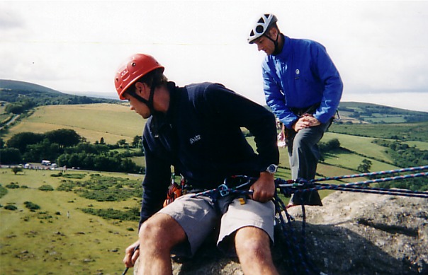 Belay building on dartmoor