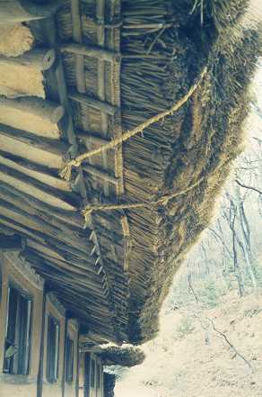 Detail of a roofs edge