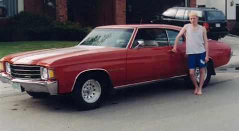 Front left view with proud owner