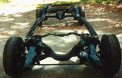 [Frame painted and ready for the engine] 