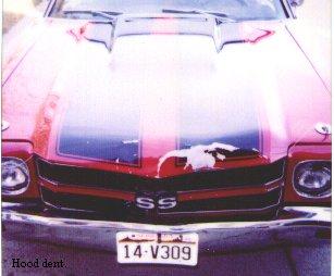 [Dented hood]