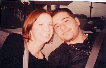 Ash and Chris in car