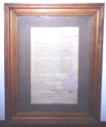 Certificate presented by Bishop James
