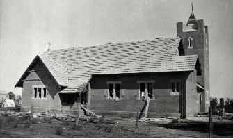 The south view, notice tent