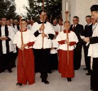 Procession for St Mark's Dedication on 8 Feb 1962