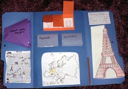 lapbook opened up one level