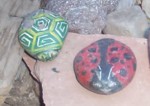 Lady Bug and Turtle rocks