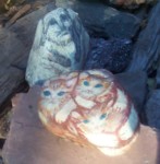 dog and cat rocks
