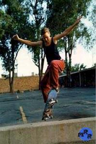 [ollie over a gap]