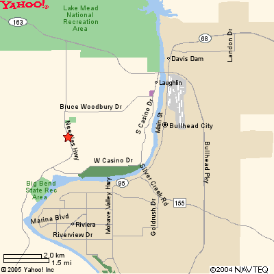 Here is a map including Bullhead City, Fort Mojave, and the region.