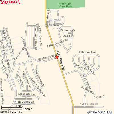 Here is a local map to our Laughlin, Nevada location just 1 mile north of Casino Dr. on Needle Hwy.