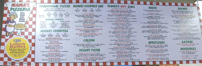 Here is Our menu come by or call us if you need to go, catering, or special order.