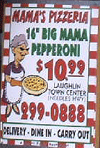 Here we have Mama showing you our Big Mama Pepperoni Pizza Special!