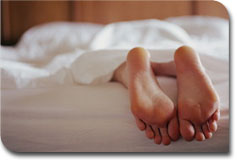 I'm always spraining my ankles. Sleep is a relief: at least I can't HURT MYSELF when I'm asleep!