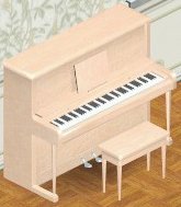 Creme/White piano