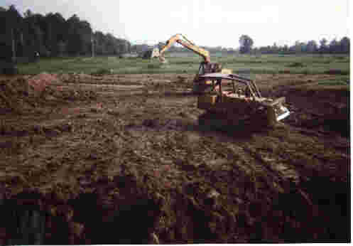 Digging the hole