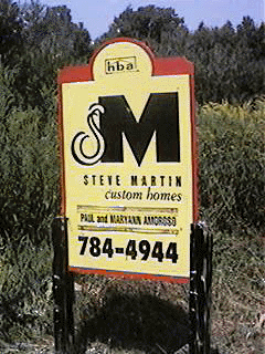 The sign in our front yard