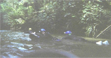 Heading downstream at the end - Trouble Jr