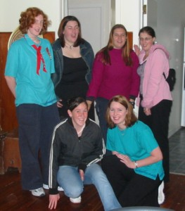 Back l-r: RoseRed, Nutella Chick, Pixzee, Slickchick, Front: Bananna & Camel