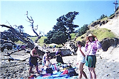 On the beach