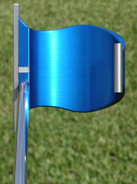 The Blue Scorpion Putter, Top View. Click to view more photos.