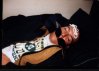 Doug Fox passed out and taken care of by his concerned brothers