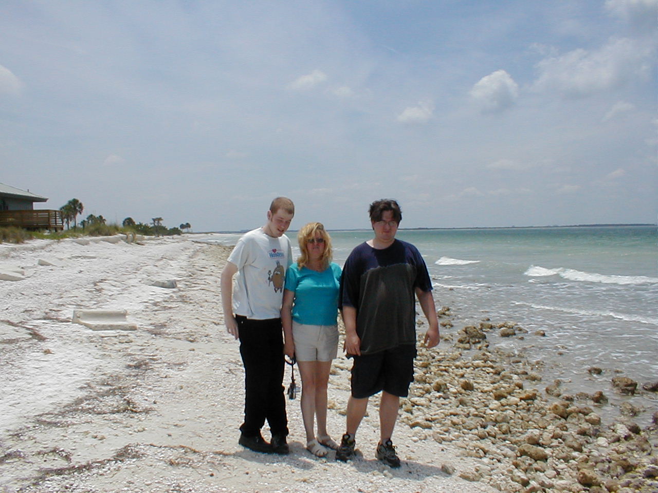 Jon, Deb, and Robin on Honeymoon Island