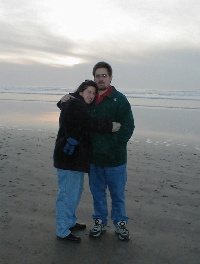 Michelle and Jon at the beach