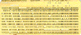 punched card