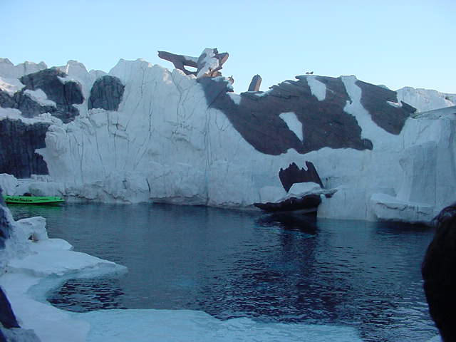 Lake with Snowy Mountains.